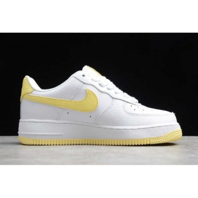 Nike Bayan Air Force 1 '07 Beyaz / Sarı Kaykay Ayakkabı Türkiye - DQ376294